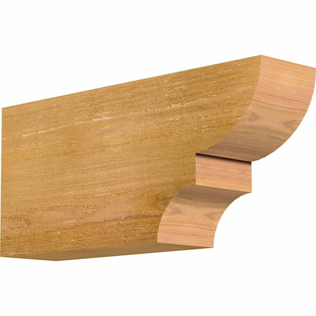 Ekena Millwork Ridgewood Rough Sawn Rafter Tail, Western Red Cedar, 4"W x 8"H x 18"L RFT04X08X18RID00RWR